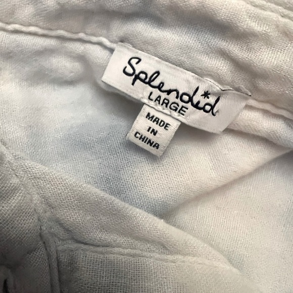 Splendid Cloud Wash Tie Dye Button Up Shirt Large - Picture 8 of 8